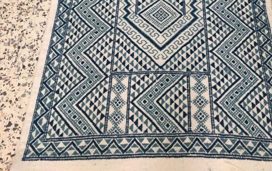 Hand-woven margoum rugs in pure wool