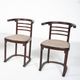 Mid-Century Modern Pair of Fledermaus Armchairs by Joseph Hoffman, Vienna, 1900s