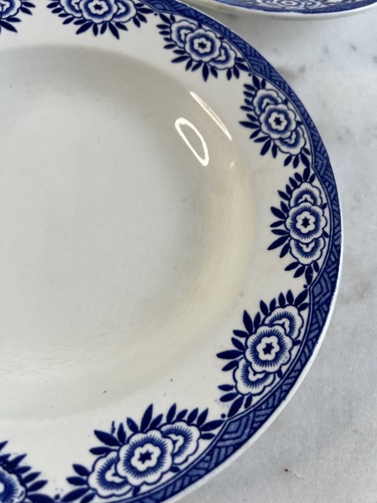 Set of 3 deep plates Sarreguemines Capri Casino