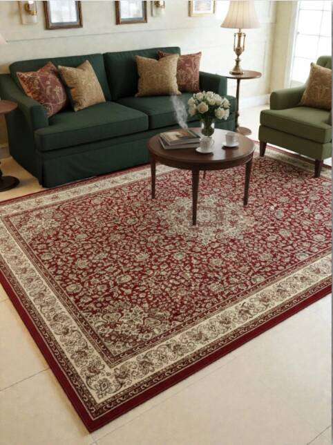 Oriental house rug with patterns