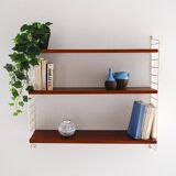 1960s Scandinavian Hylla wall shelf in mahogany