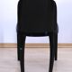 Art Deco Chair in Ebonized Wood, Orange Fabric, France, 1930