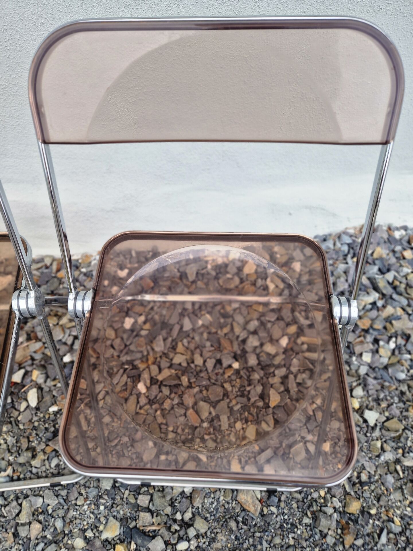 Set of 4 Plia chairs by Piretti for Castelli