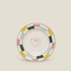 Set of 4 Heart Bread Plates / Coasters