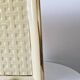 Plateau Poët Laval 1950s yellow straw ceramic with woven patterns.