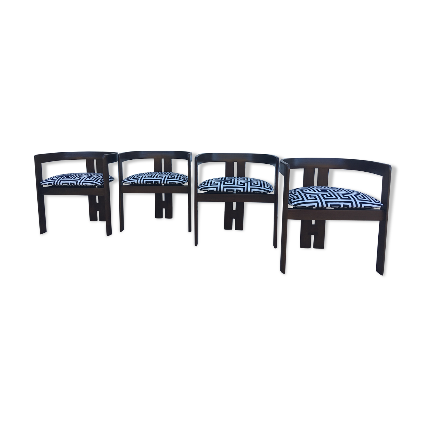 Tobia Scarpa 4 chairs/chairs model "Pigreco" 1956 for Gavina