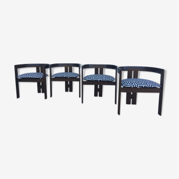 Set de 4 chaises Tobia Scarpa modèle " Pigreco" 1956 pour Gavina