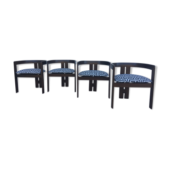 Tobia Scarpa 4 chairs/chairs model "Pigreco" 1956 for Gavina