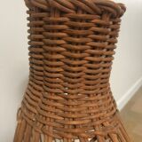 Wicker rattan bust mannequin