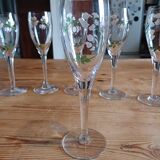 8 flutes à champagne en cristal perrier jouet