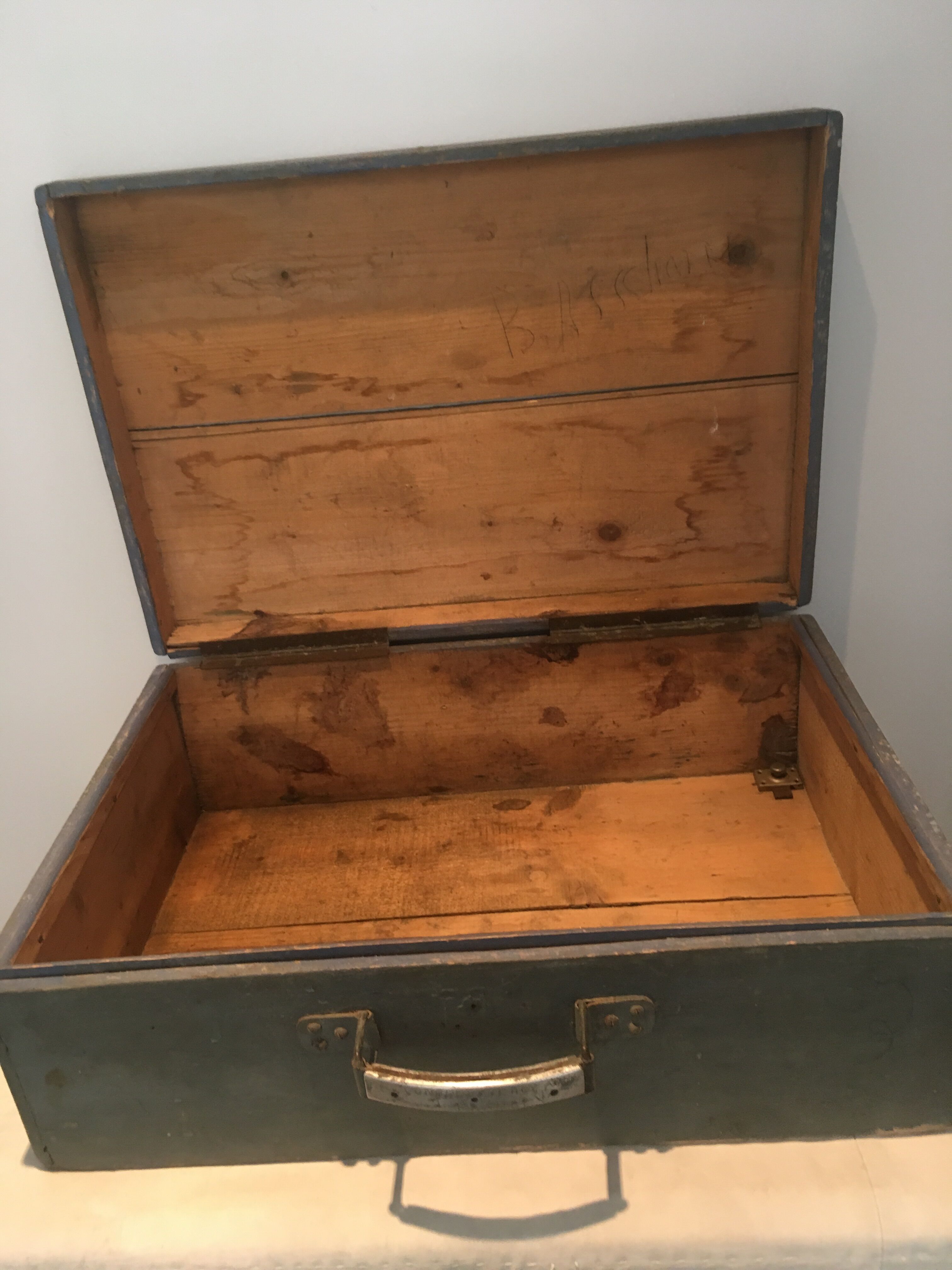 Wooden suitcase
