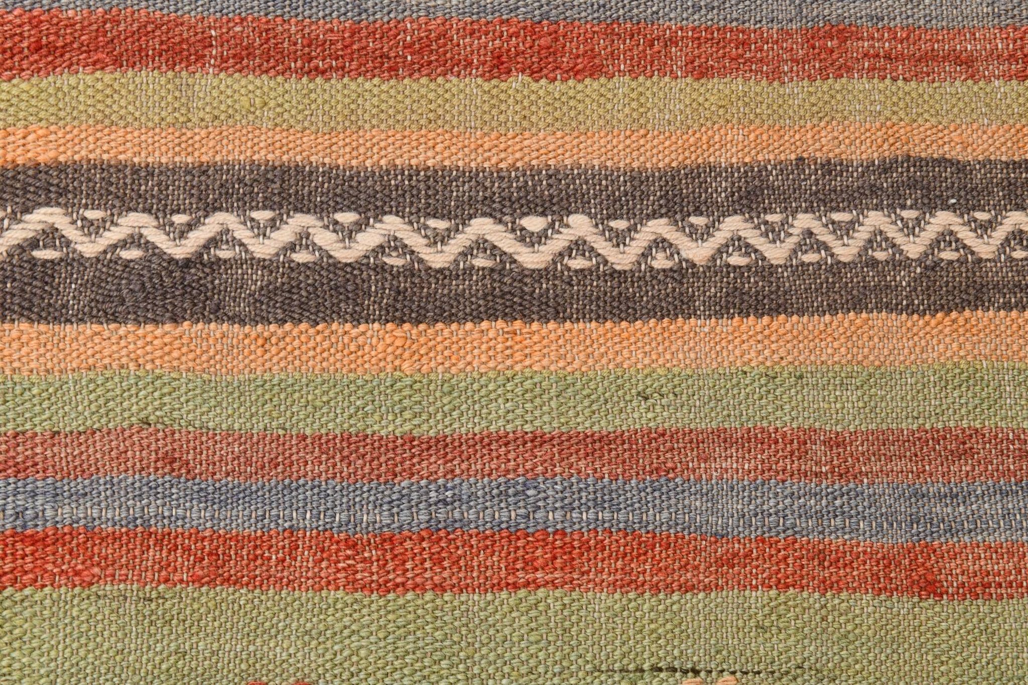 5x7 Tile Red & Grey Kilim Rug, Handwoven Vintage Kilim Rug, 140x221Cm