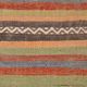 5x7 Tile Red & Grey Kilim Rug, Handwoven Vintage Kilim Rug, 140x221Cm