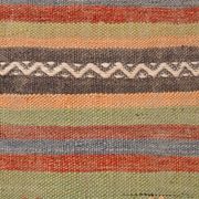 5x7 Tile Red & Grey Kilim Rug, Handwoven Vintage Kilim Rug, 140x221Cm