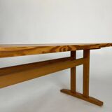 Vintage dining table pine AMA 70s shaker table