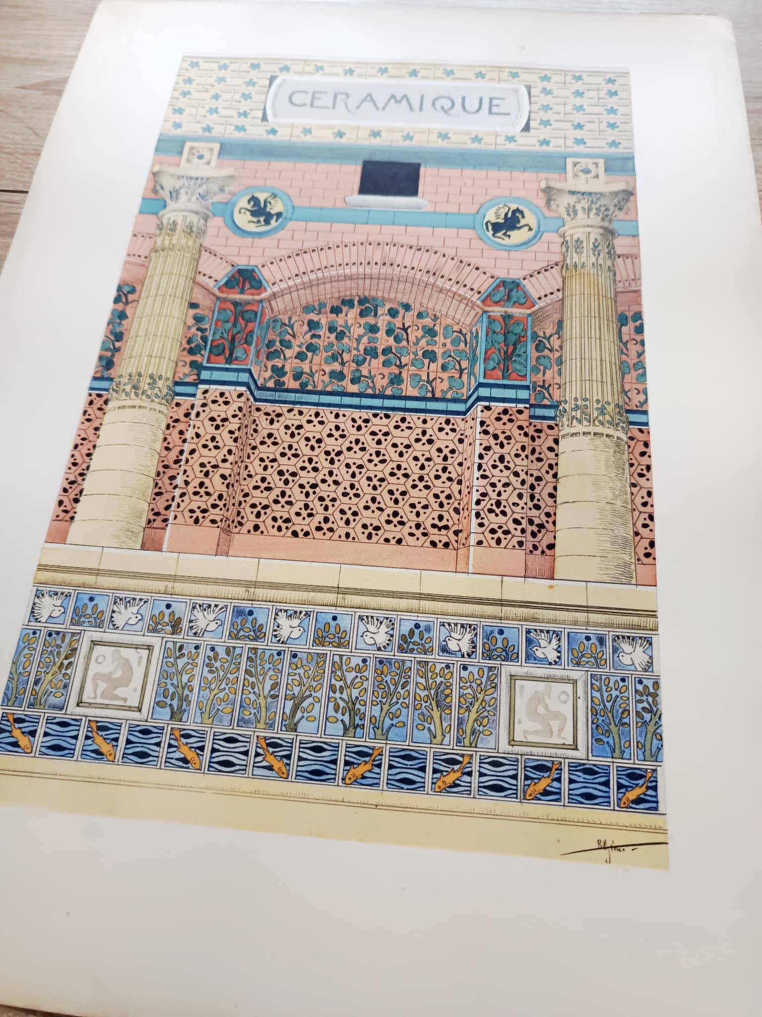 Art Nouveau ceramic illustration by René Binet, 1902