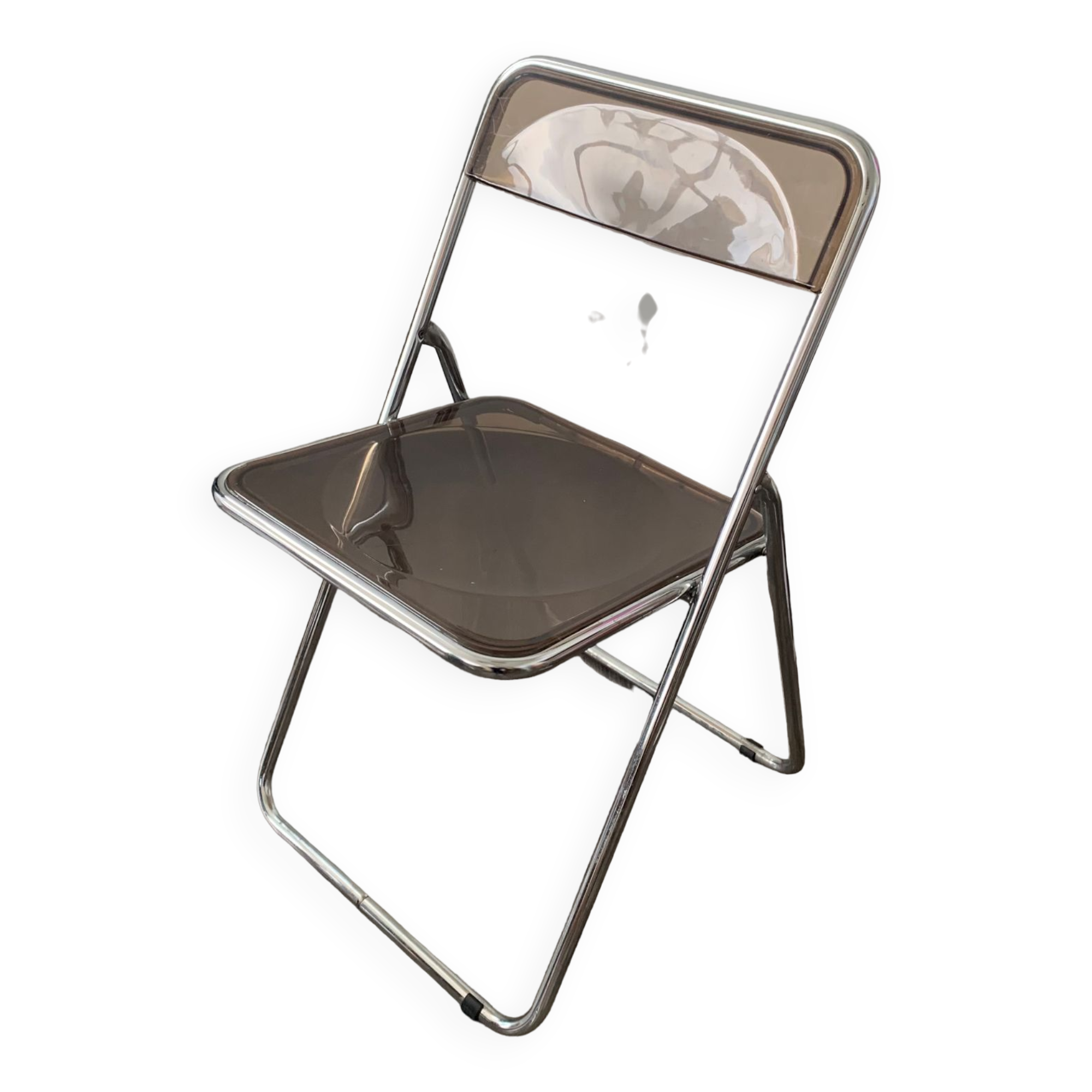 Transparent folding chair