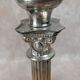 Silver-plated column candlestick – Corinthian style