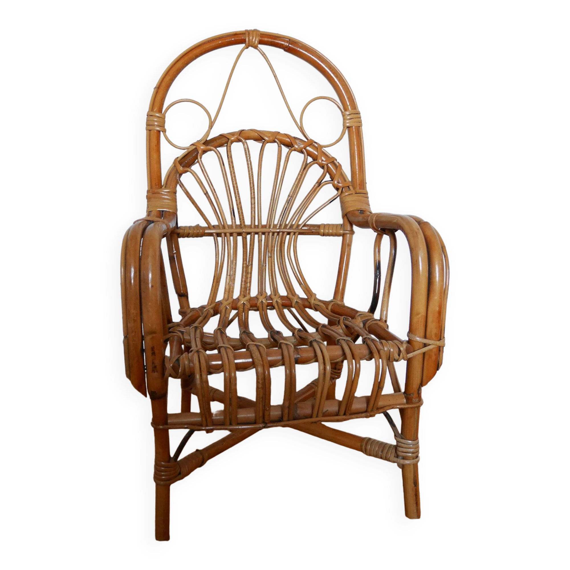 Fauteuil en rotin enfant