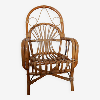 Children's rattan armchair