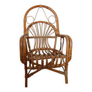 fauteuil en rotin enfant