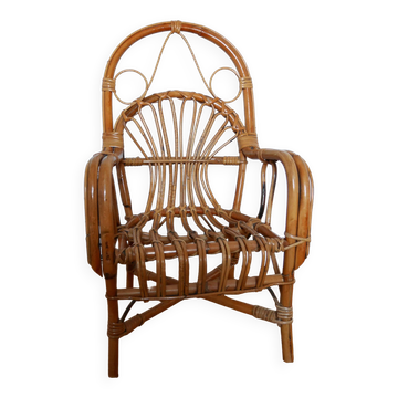 Fauteuil en rotin enfant