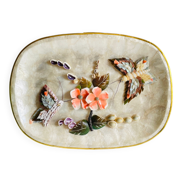 Decorative Shells Plateau Vintage