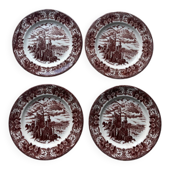 Assiettes Anciennes En Terre De Fer Château De Neuschwanstein