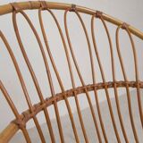 Set of 2 rattan, bamboo children's chairs Rohe Noordwolde 1950s