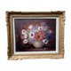 Peinture-Nature morte impressionniste "Bouquet de fleurs".