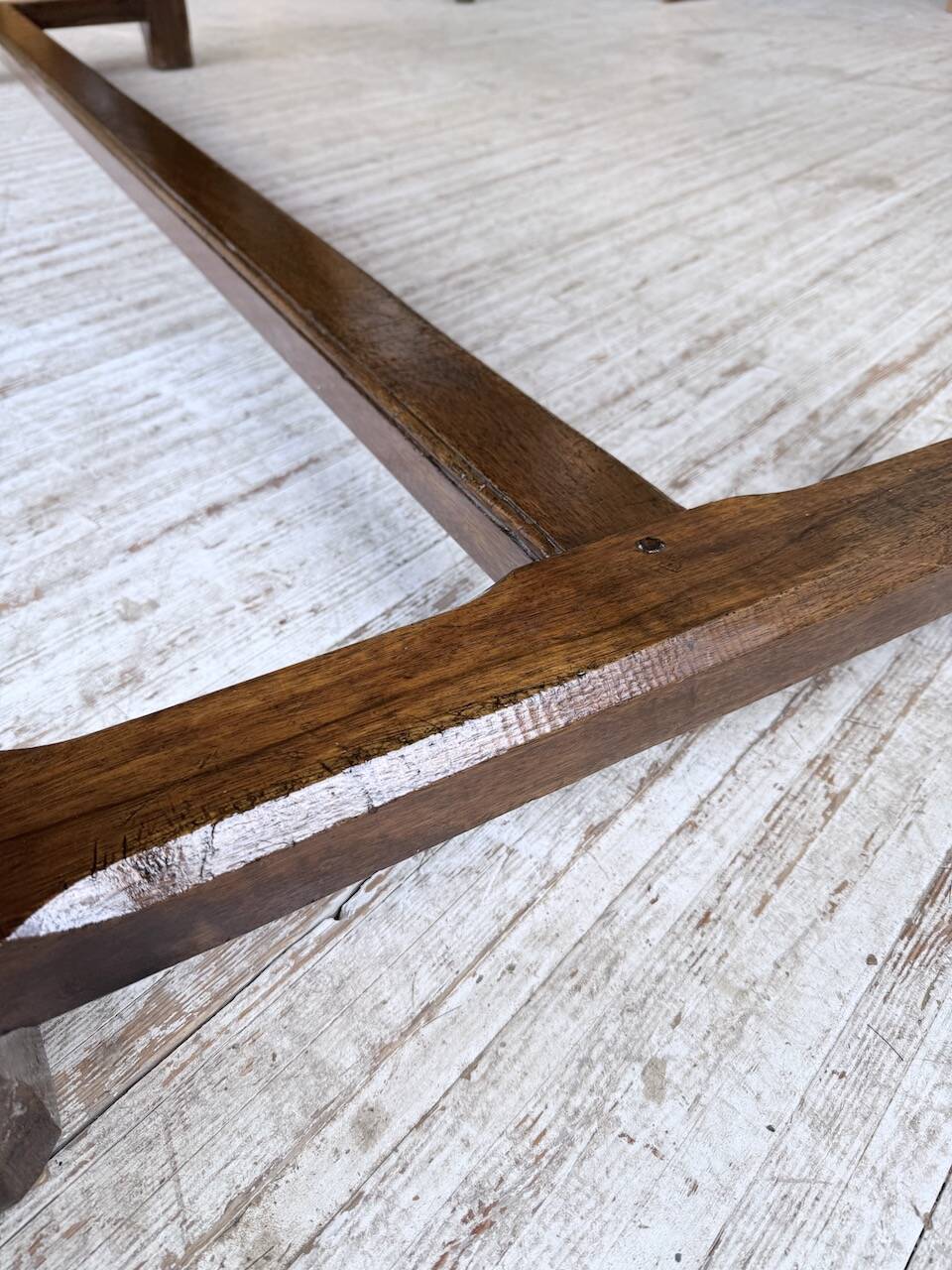 Table de ferme campagne noyer massif XL 250cm