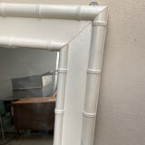 Wooden and bamboo mirror