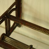 Old metal locomotive/train wall coat rack