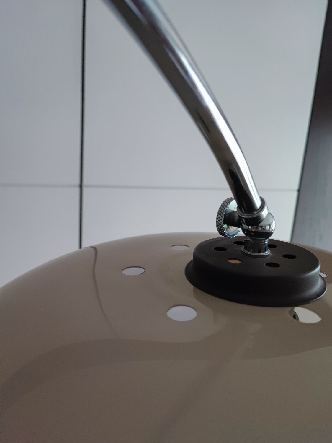 Dijkstra floor lamp chrome and plastic