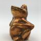 Vintage brass frog figure - 1970s