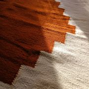 Tapis kilim égyptien fait main 120x180 cm – Terracotta et écru