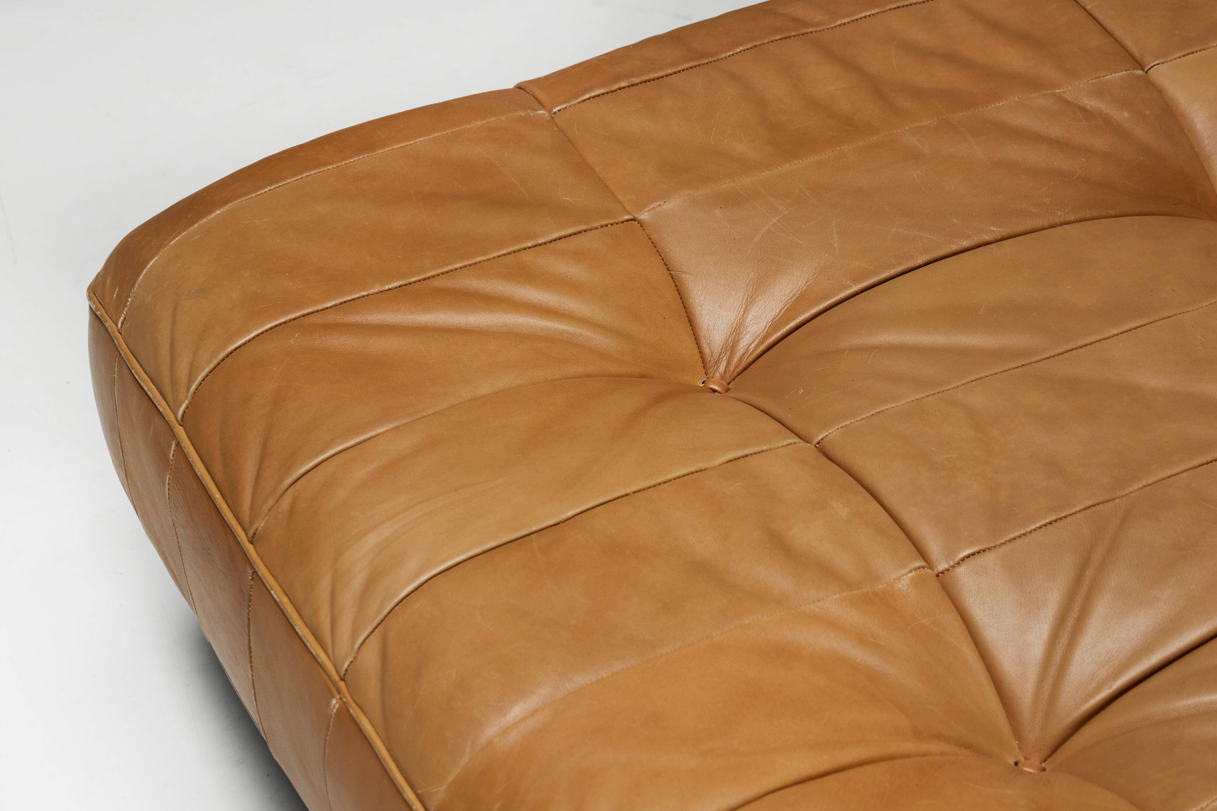 Daybed DS80 by De Sede in Cognac Leather, Switzerland, 1970s