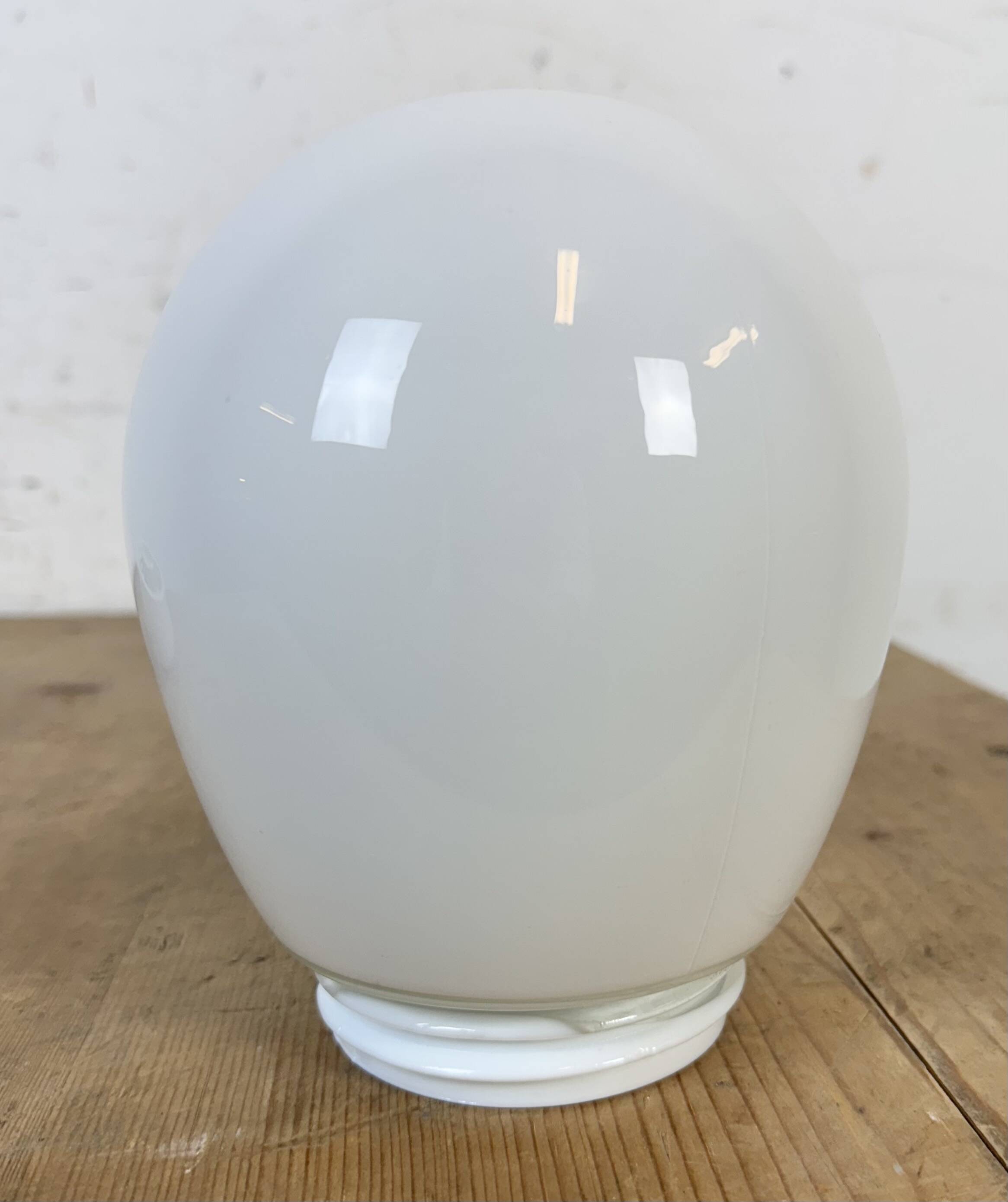 Vintage White Porcelain Ceiling Light, 1970s