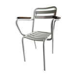 White metal chair