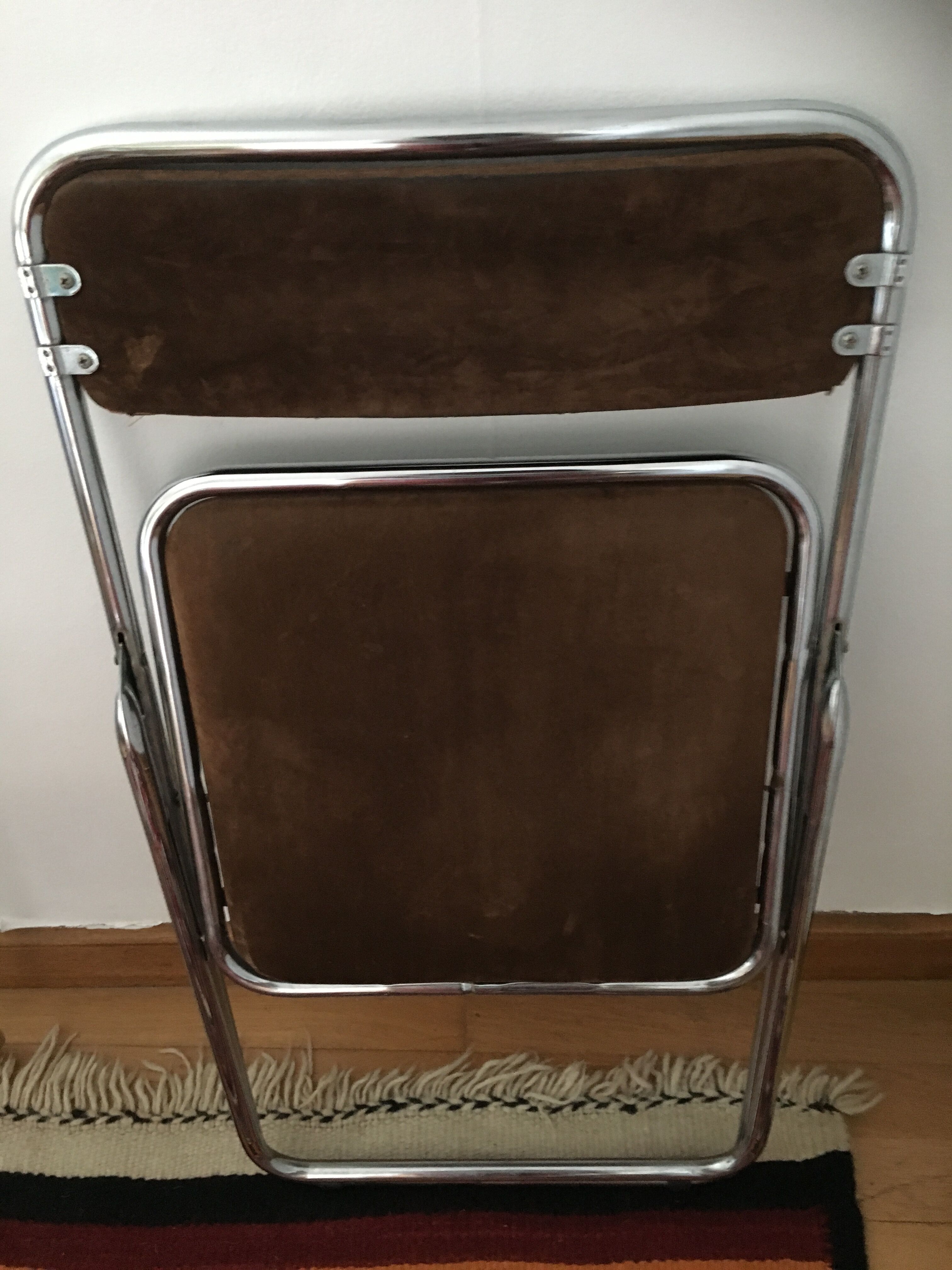 Lot de 4 chaises pliantes en velours
