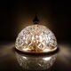 Ceiling light globe glass and brass