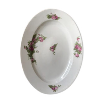 Plat de service en porcelaine vintage