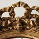 Mirror oval, golden Louis XVI style