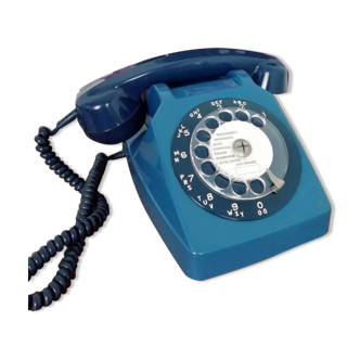 Téléphone bleu vintage