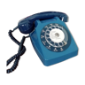 Téléphone bleu vintage