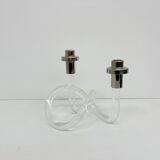 Dorothy Thorpe Pretzel mid-century lucite candle stick, 1940’s