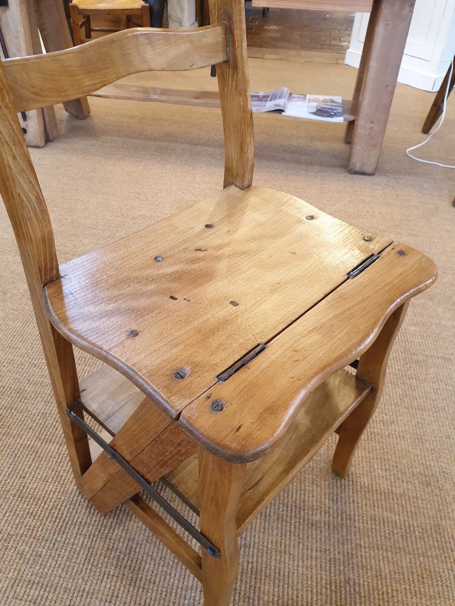 Old stepladder chair