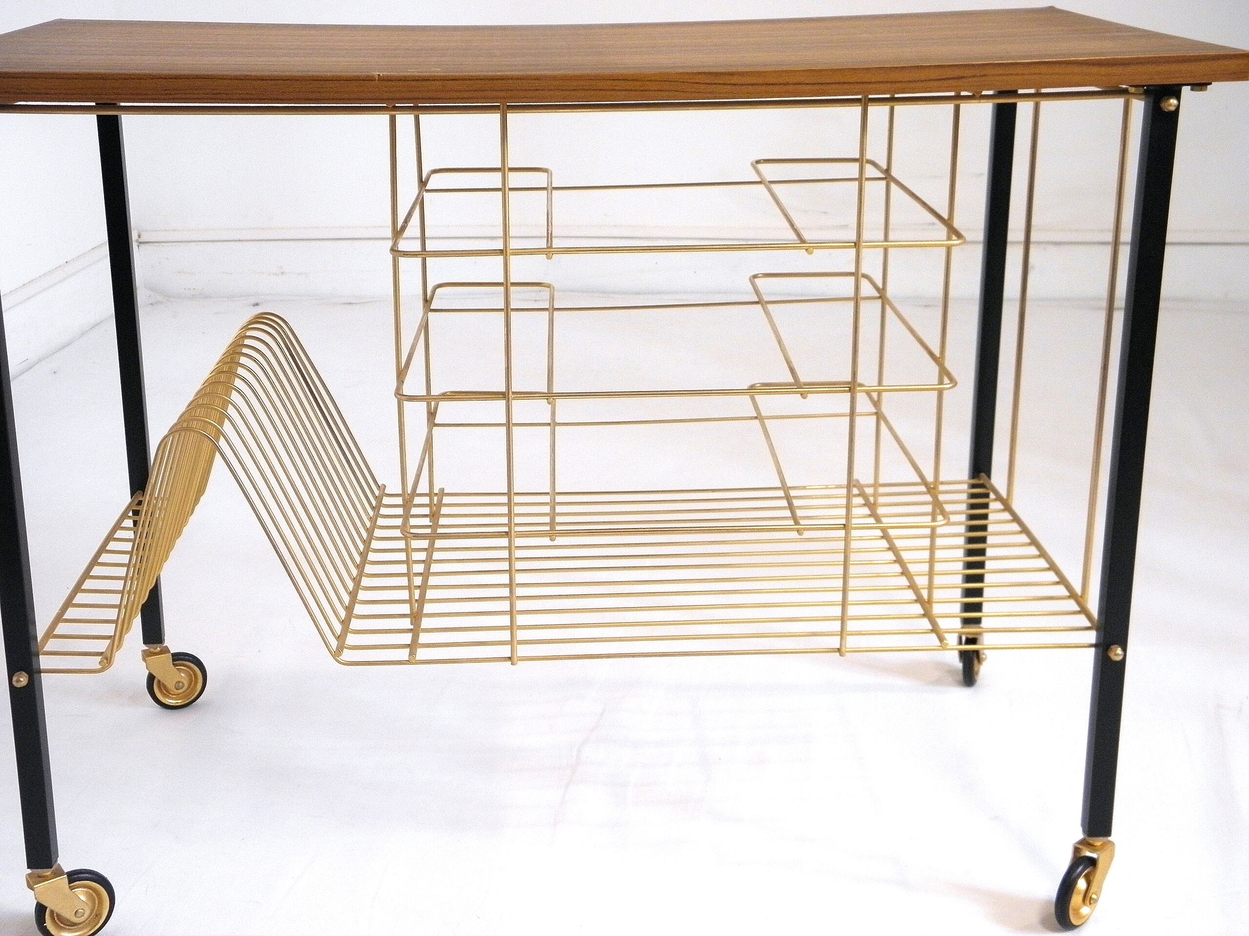 Meuble de rangement  pour vinyles années 70