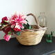 Panier rotin et osier vintage