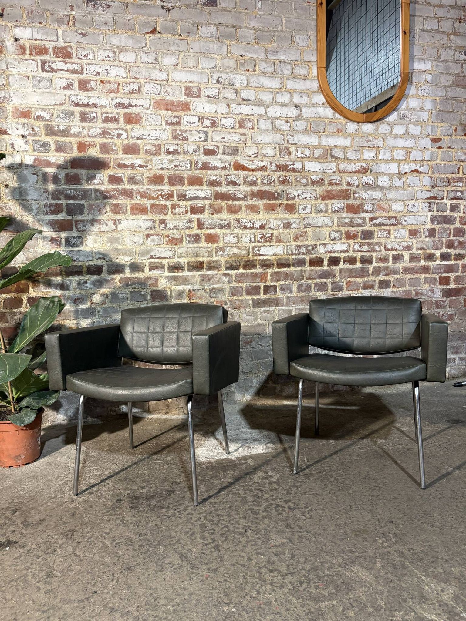 Pair of armchairs by Pierre Guariche, Meurop.